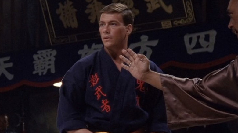 Frank Dux preparing to fight 
