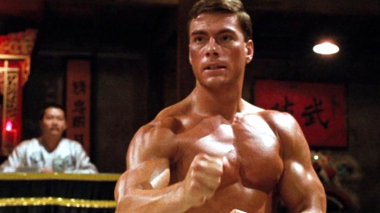 Frank Dux flexing