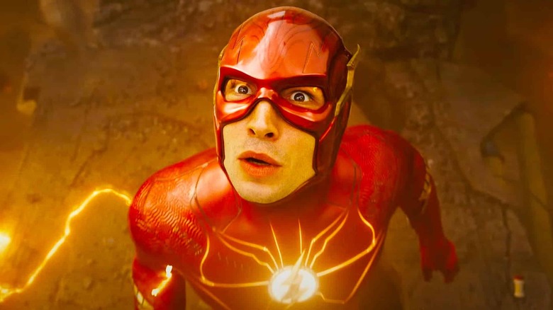 The Flash looking surprised