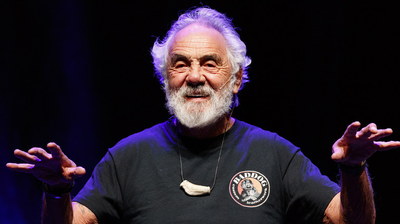 Tommy Chong performing on stage
