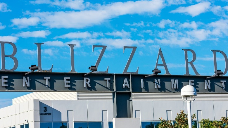 Blizzard sign