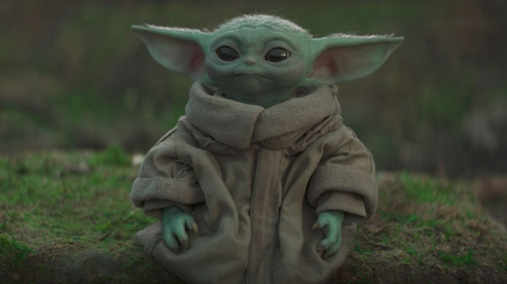 Baby Yoda, or Grogu, in The Mandalorian