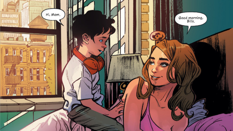 Maya and Billy in bed