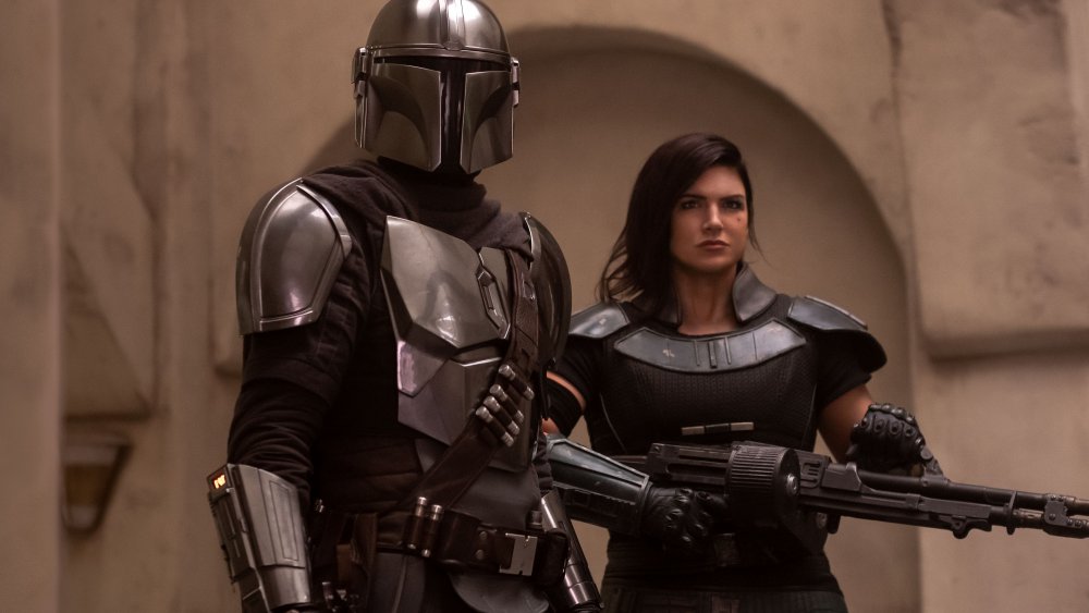 Mando and Cara Dune on season 1 of the Mandalorian 