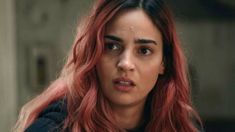 Alice looking concerned in Evil Dead Burn (2026)