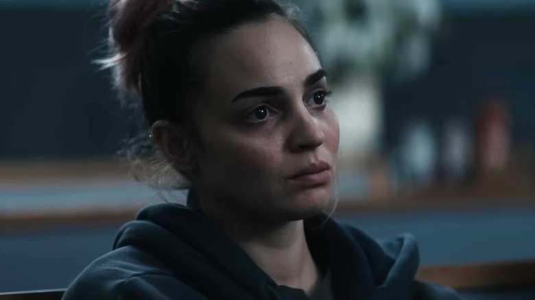 Alice looking serious in Evil Dead Burn (2026)