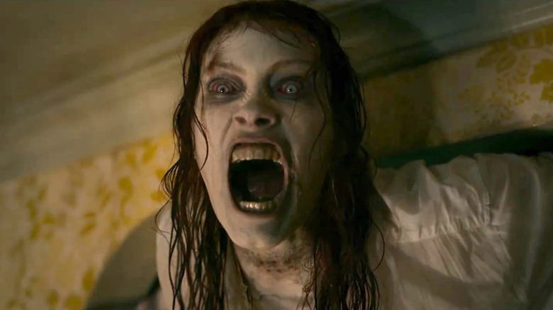 A possessed Ellie screams