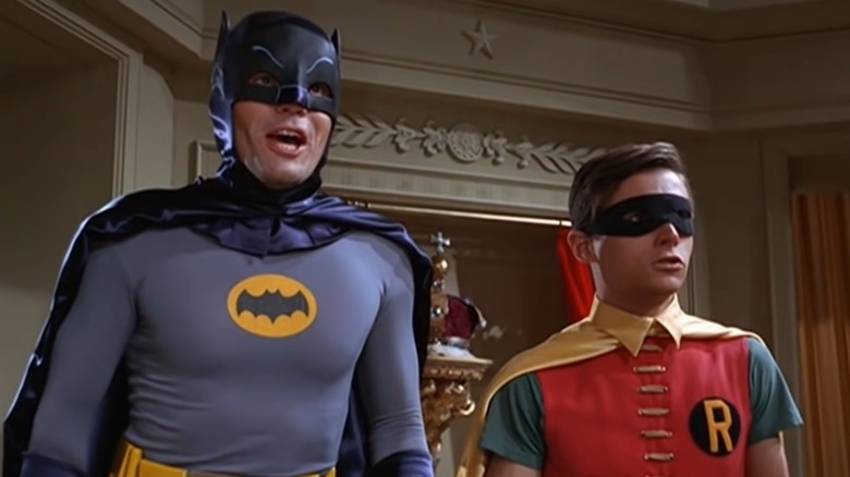 Batman and Robin side by side in color