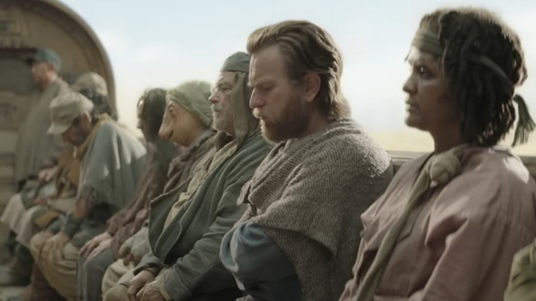 Obi-Wan rides a transport in the Disney+ show