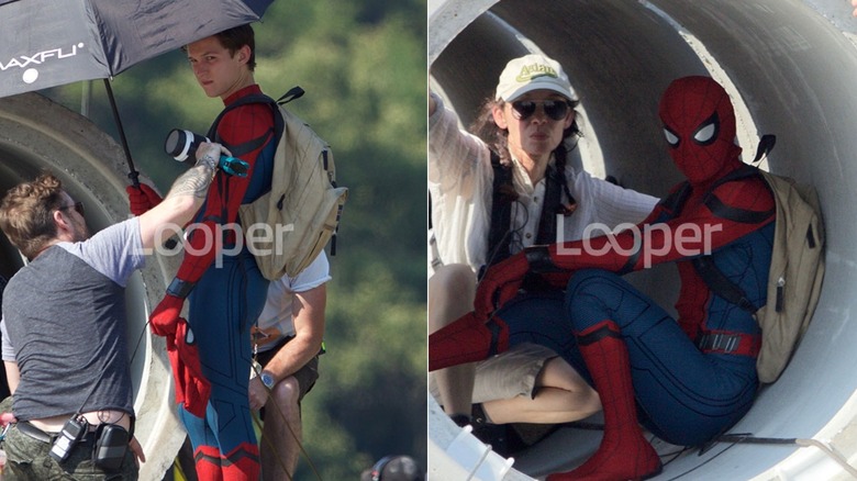exclusive spider-man homecoming photos