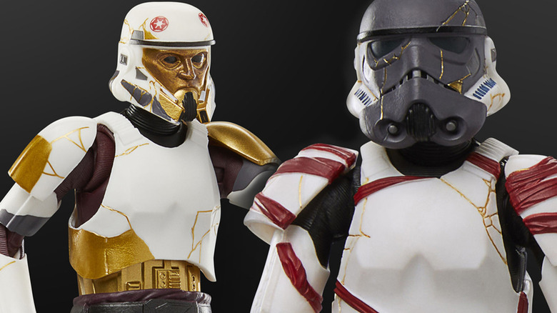 Captain Enoch and Night Trooper figures