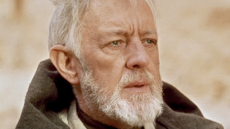 Obi Wan Alec Guinness hood down