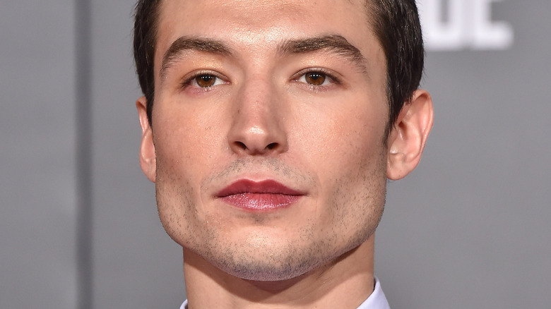 Ezra Miller at the Justice League premiere