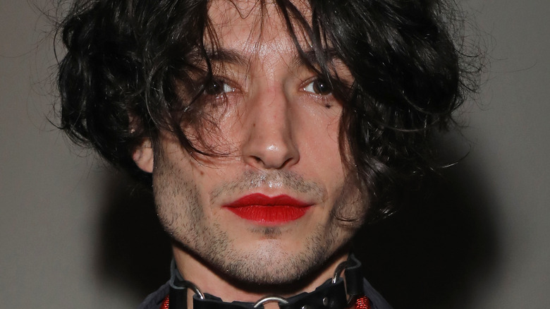 Ezra Miller posing