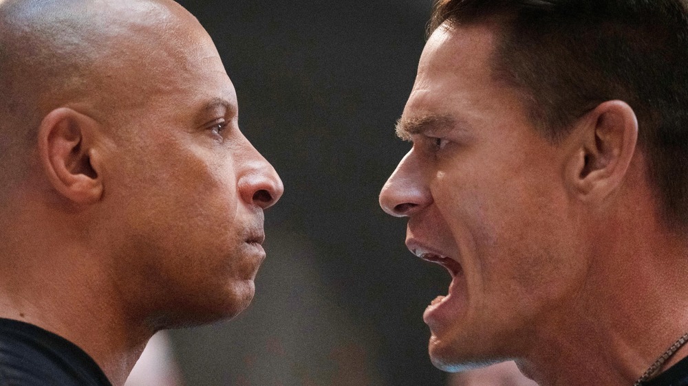 Vin Diesel and John Cena F9 facing off