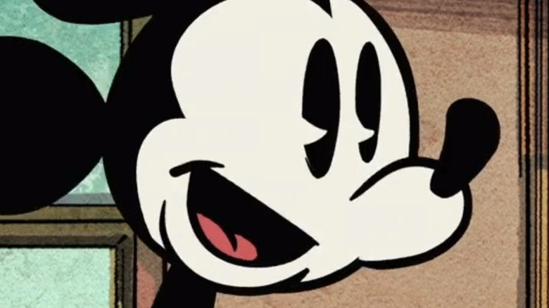 Mickey Mouse smiling