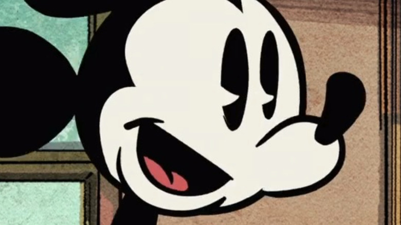 Mickey Mouse smiling