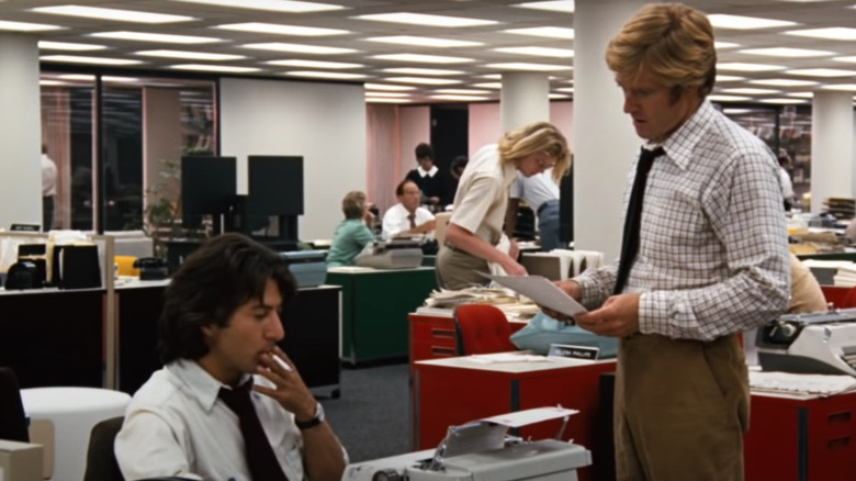 Redford and Hoffman in All the President's Men