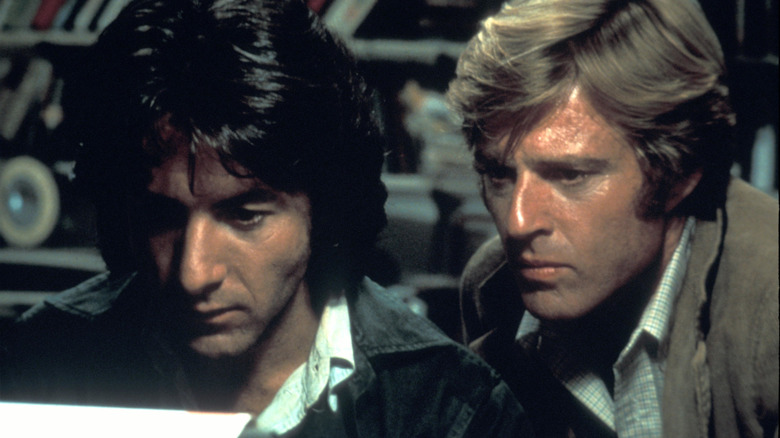Dustin Hoffman and Robert Redford in "All the President's Men"