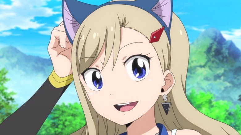 Rebecca Bluegarden wearing cat ears