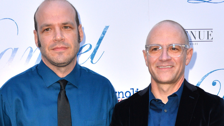 The Zellner Brothers on red carpet
