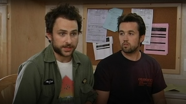 Charlie Kelly and Mac McDonald talking