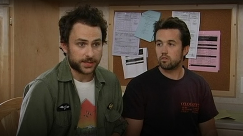Charlie Kelly and Mac McDonald talking