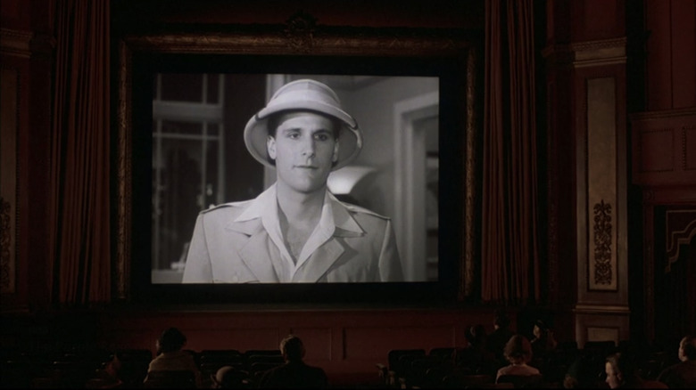 Tom Baxter on movie theater screen