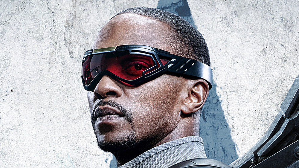 Sam Wilson wearing goggles