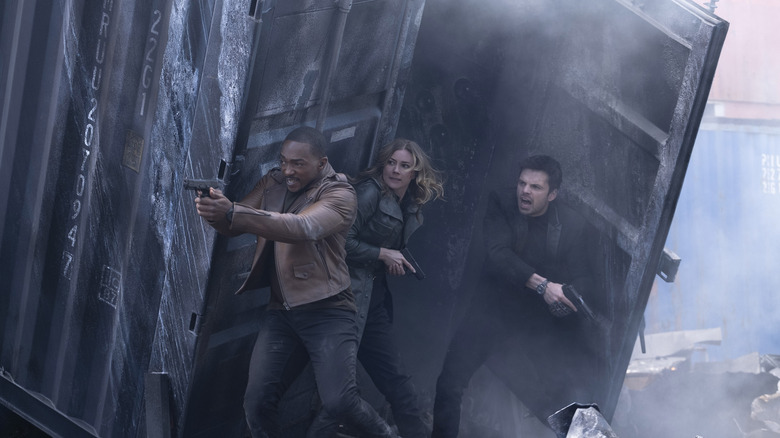 Sam, Sharon, Bucky battle