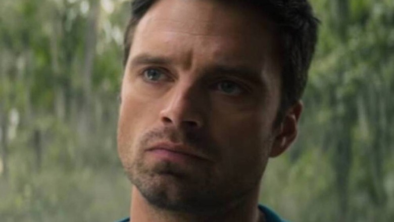 Bucky Barnes staring off 