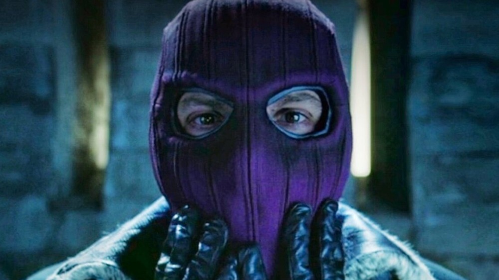  Zemo wearing a purple mask