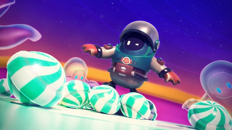 Character looking at candy