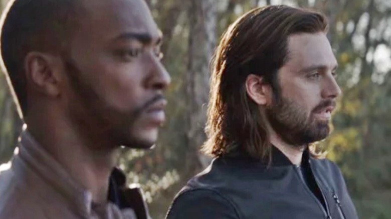 Anthony Mackie and Sebastian Stan in Avengers: Endgame