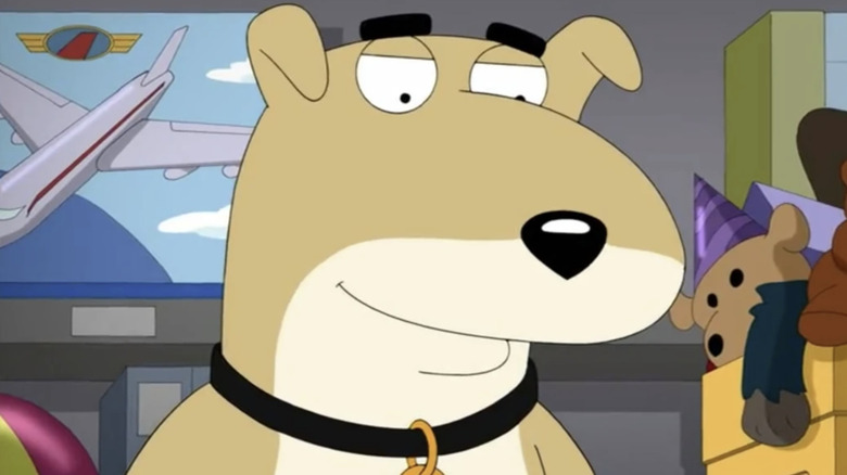 Vinny smiling in a Christmas episode