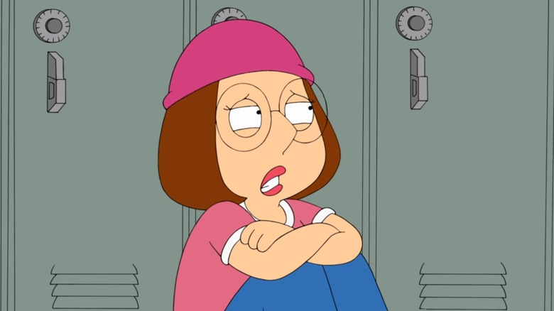 Meg Griffin crying by a locker
