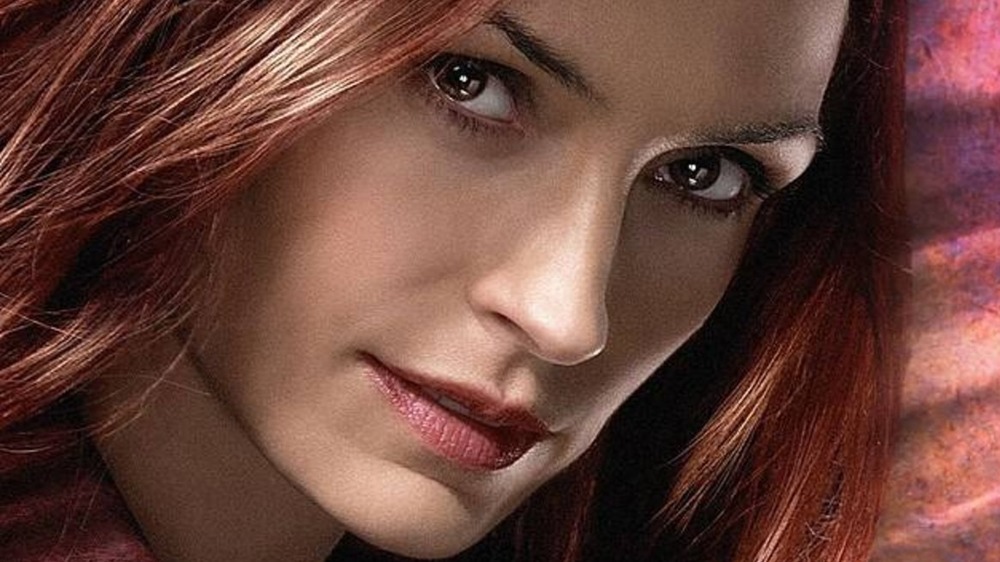 Famke Janssen in close up for X-Men: The Last Stand promo art