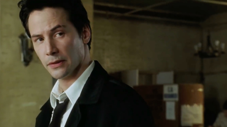 Keanu Reeves looks perplexed