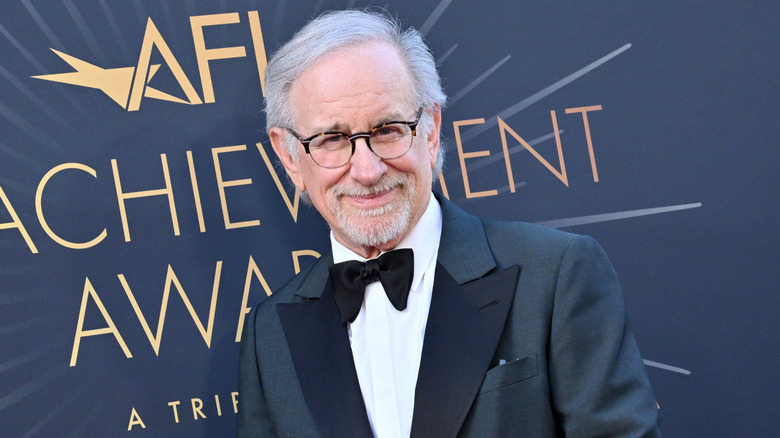 Steven Spielberg smiling at the AFI Life Achievement Award Ceremony Honoring Francis Ford Coppola (2025)