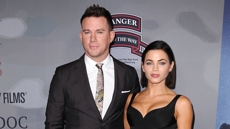 Channing Tatum and Jenna Dewan pose together