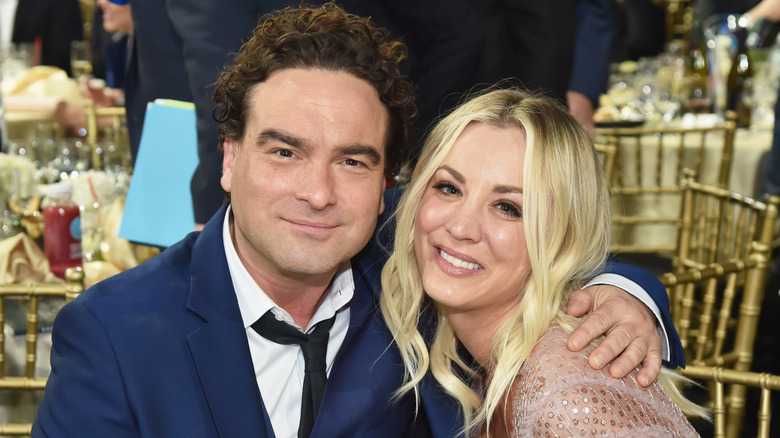 Johnny Galecki and Kaley Cuoco