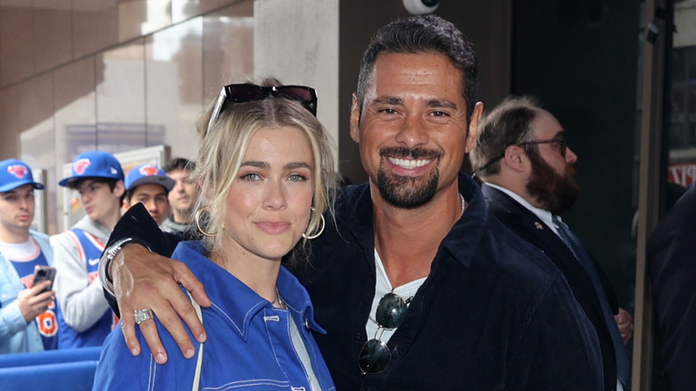 J.R. Ramirez holds Melissa Roxburgh