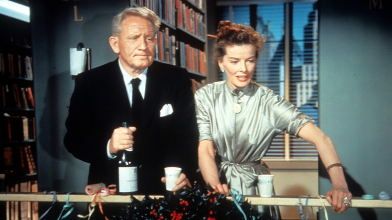 Spencer Tracy and Katharine Hepburn