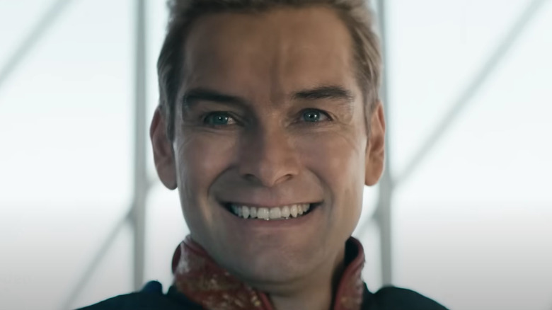 Homelander smiling