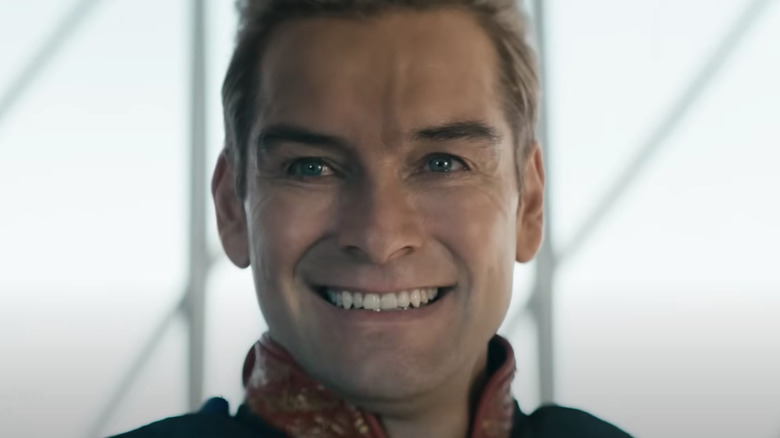 Homelander smiling