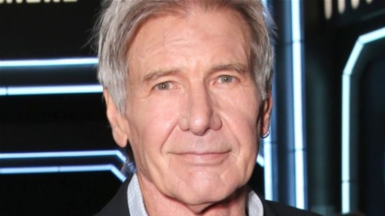 Harrison Ford smiling at event 