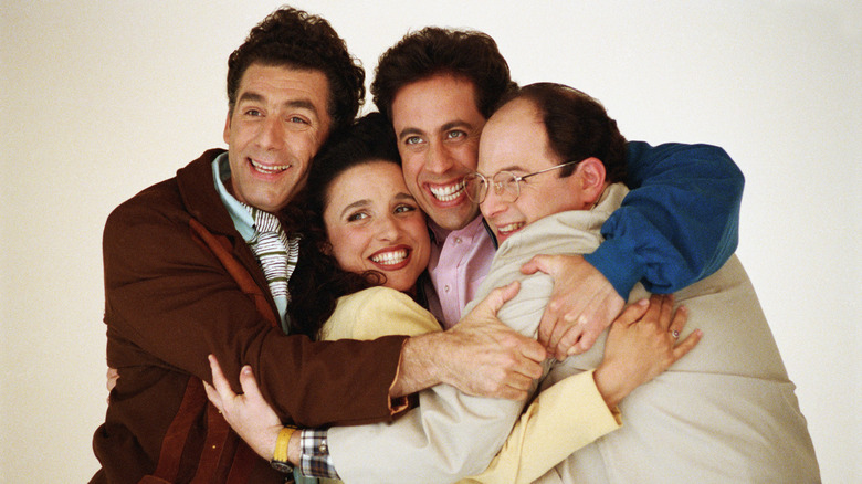 Seinfeld crew hugging