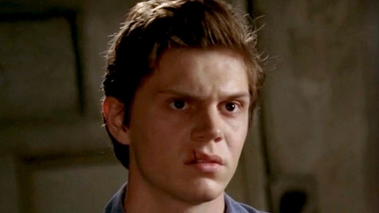 Evan Peters serious