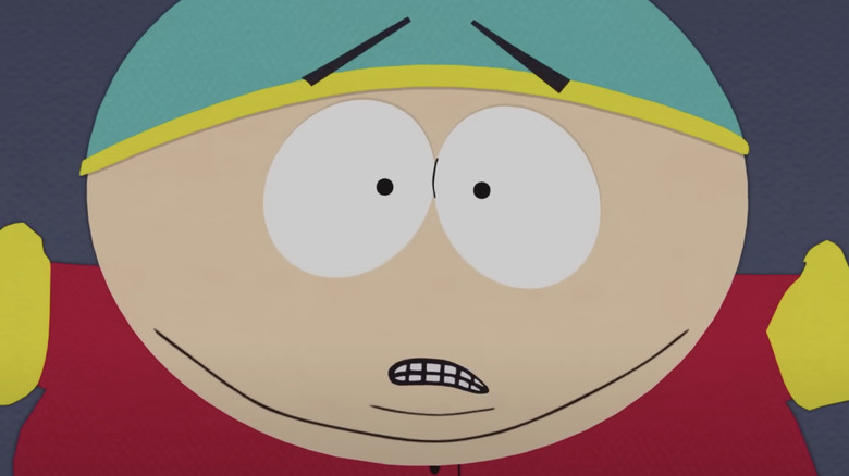 Eric Cartman wearing a blue hat