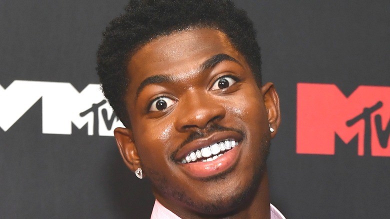 Lil Nas X Red Carpet Surprised